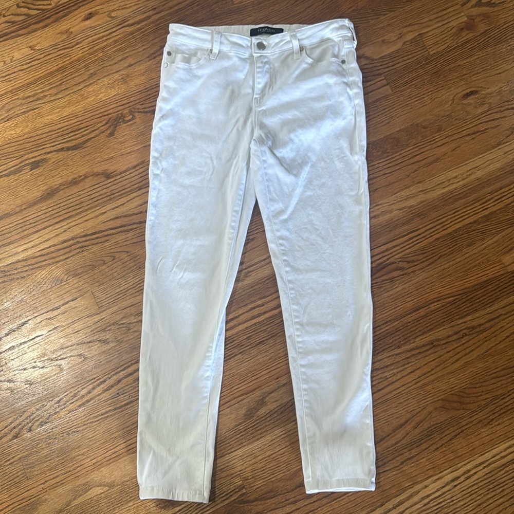 Liverpool Penny Ankle Skinny white jeans size 4/27